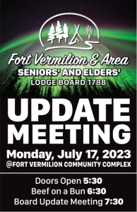 Update Meeting at the Complex on July 17, 2023 at 6:30