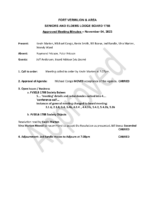 2023-11-04 FVASELB1788 Approved Special Meeting Minutes